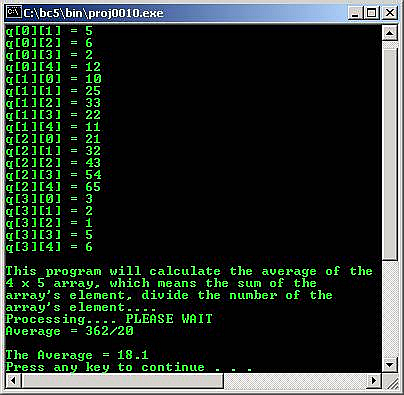 C C++ output 2 dimensional array elements