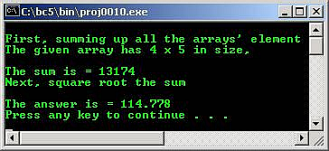 C C++ output 2 dimensional array elements