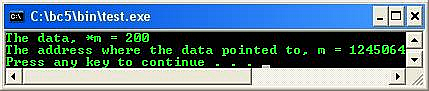 C C++ output pointer variables