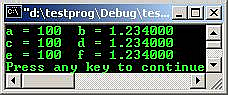 C C++ output array of pointers to function