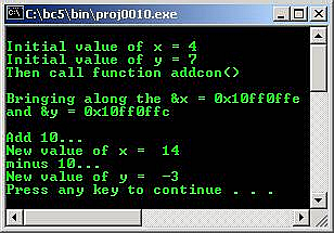 C C++ output pointers examples