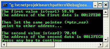 C C++ output pointers examples using Visual C++