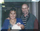 George, Kerry and Ryan at Ryans Christening.
