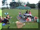 The debris at the end of the afternoon!