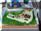 The cake that Jo made, in the shape of St.Martin