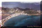 Philipsburgh seen from a 747 window.