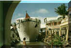 Crashing into Marigot Town Centre