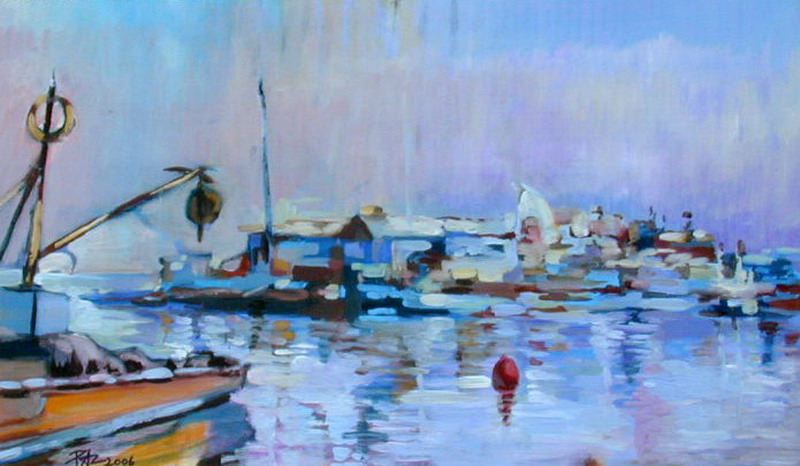 Harbour-at-morning foto