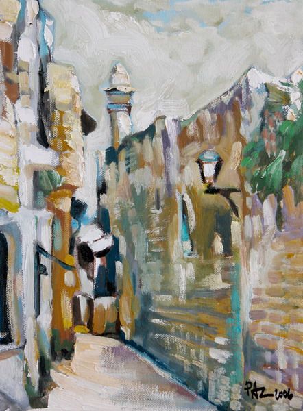 An-old-street-corner-in-Ramla foto