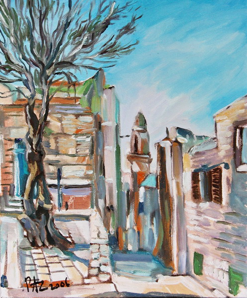 Street-corner-in-Old-Jaffo foto