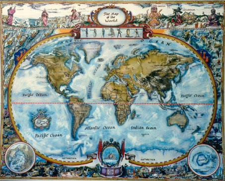 Map-of-the-world foto