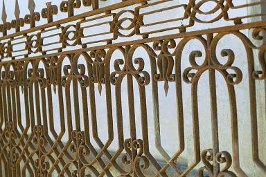 A gate at the Argentinian Cemetery