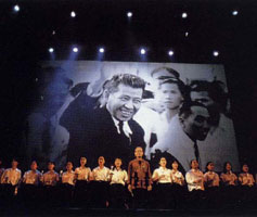 On stage