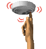 smoke detector animation