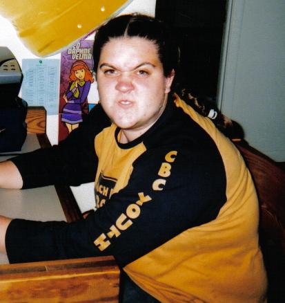 Amber with her hair in braids