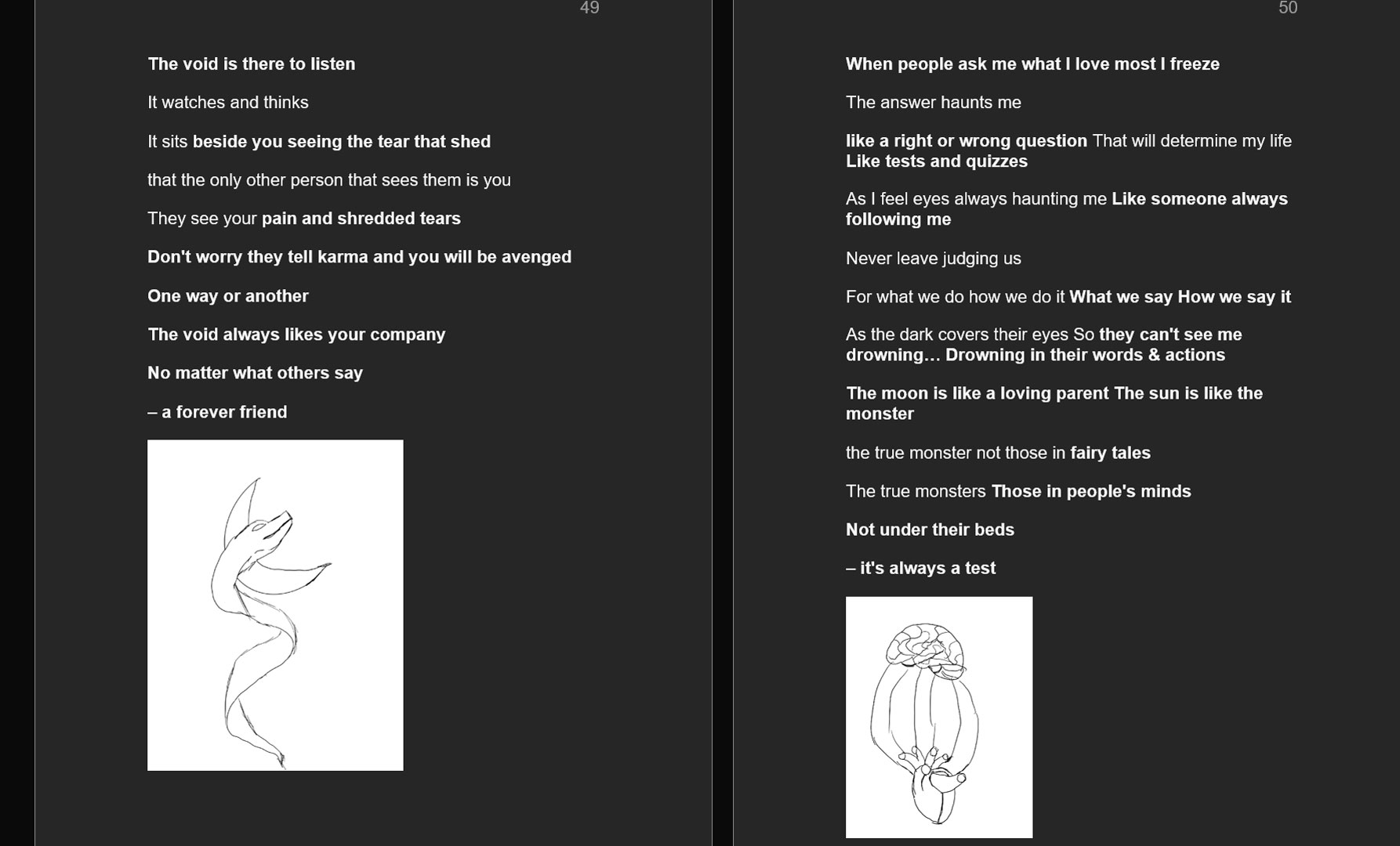 two of my poetry pages