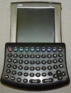 Palm m500 and Seiko Thumboard System