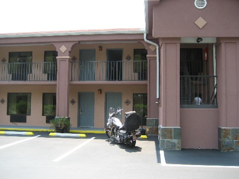 Our motel in Apalachicola, Fl.