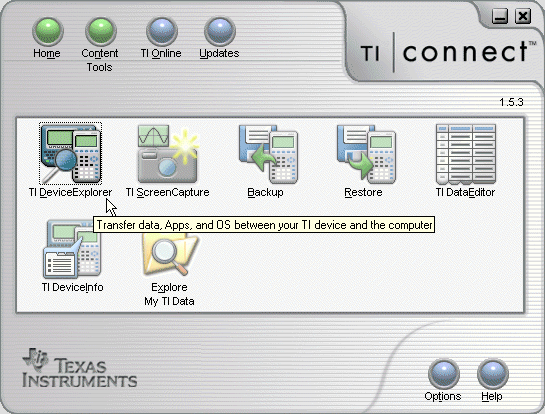 ti connect software help ti connect software help