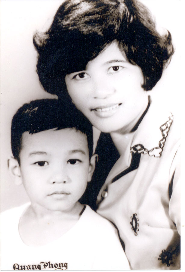 Lam with mother Nuoi