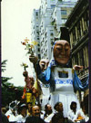 Taken with Bread & Puppet Theater in New York, 1981.