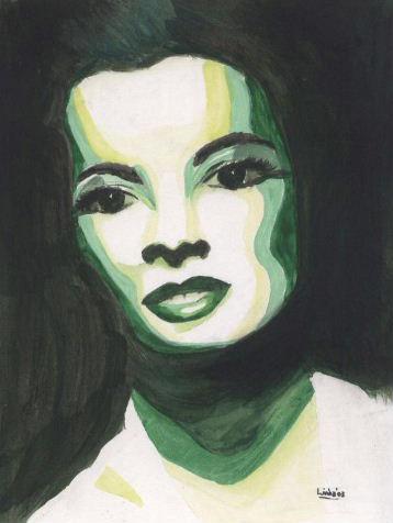Painting, Audrey In Green