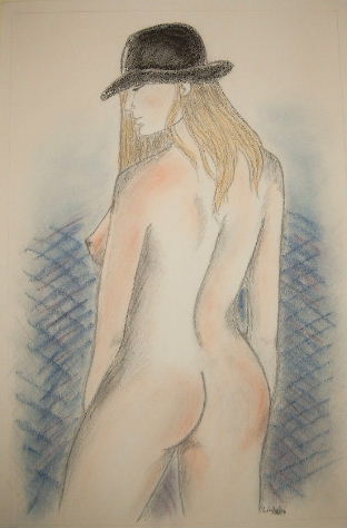 Painting, Black Hat