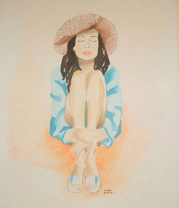 Painting, Girl with Hat