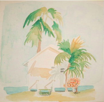 Painting, House at Sea