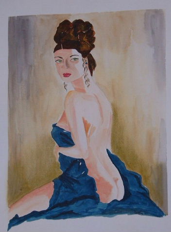 Painting, Sensual Blue