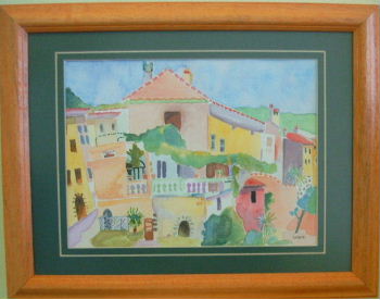 Painting, Spanish Village
