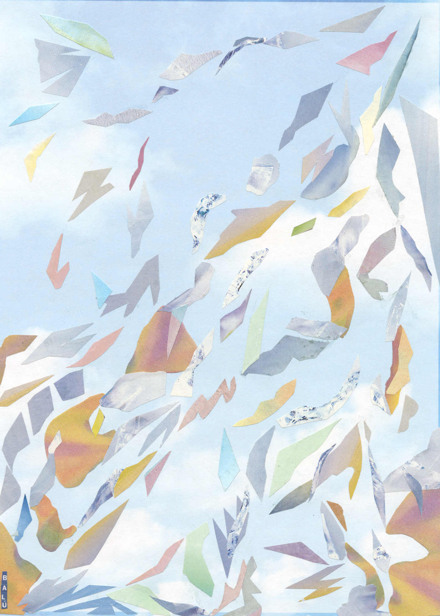 Subtleness of Peace II - Paper collage.