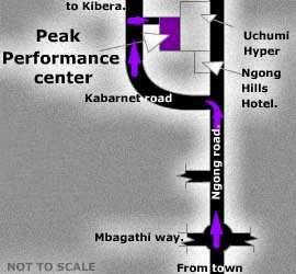The map to our headquarters in Nairobi, Kenya