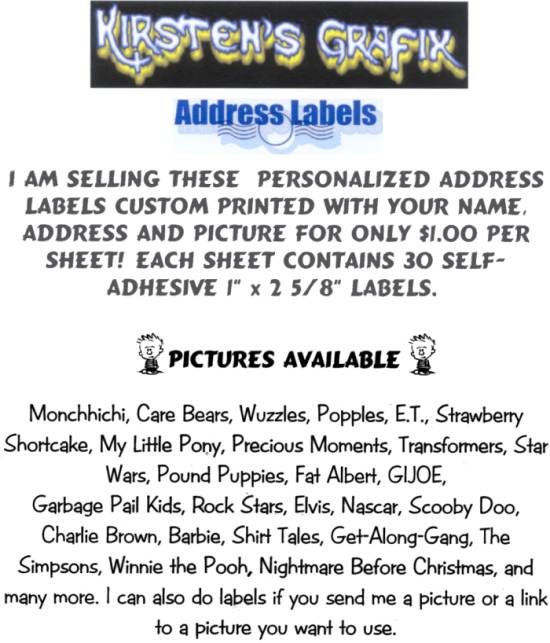 Kirsten's Address Labels