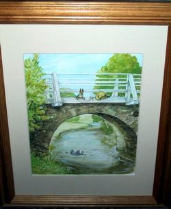 Winnie the Pooh Watercolor painting
