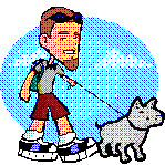 Dog Walk ClipArt