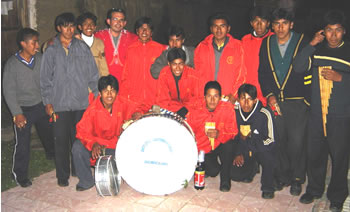 Banda de m&uacute;sica en el aniversario de Diego Pl&aacute;