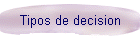 Tipos de decision