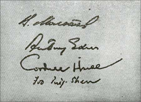 Signatures of the Foreign Ministers