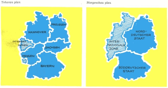 Plans for the division of Germany