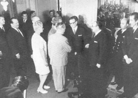 Otto Gotsche meets President Allende of Chile