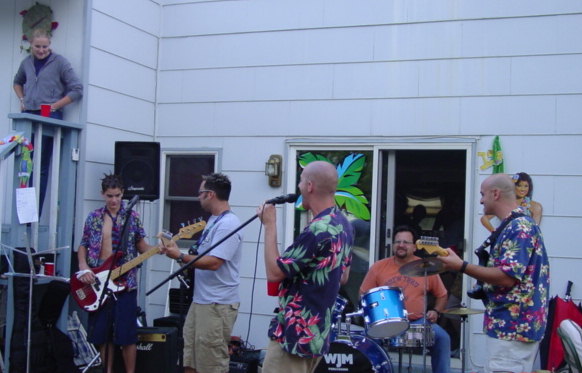 Sarah, Nick, Pete, Doon, Lou and Neal