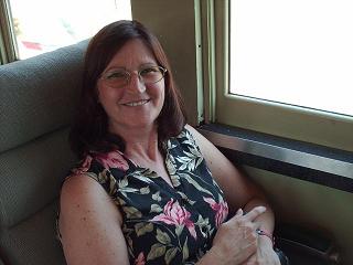 Lisa on Train