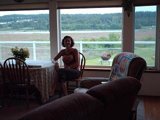 Shirley in her Living Room