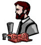 Alexander Graham bell with telephone