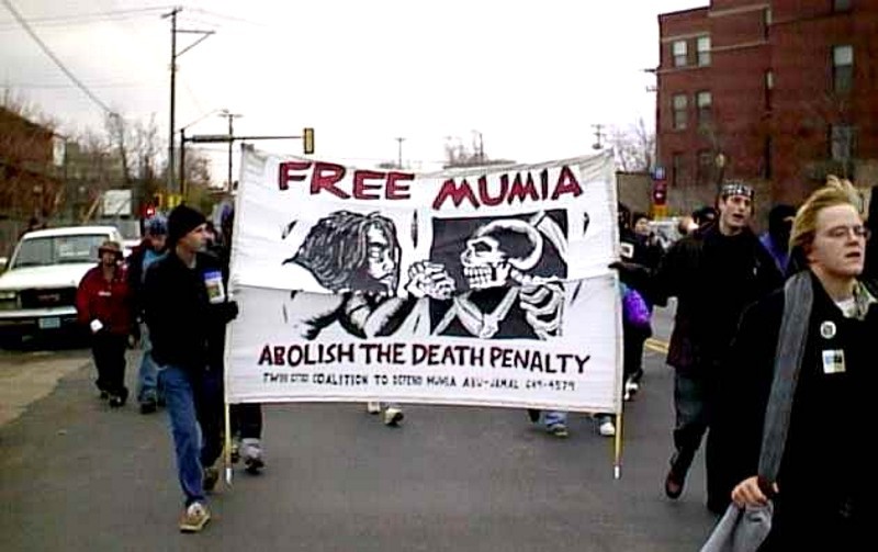 Demonstration f�r Mumia Abu-Jamal in Minneapolis