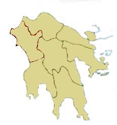 map of Peloponese
