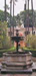 One of the fountains found in the gardens of Seville.