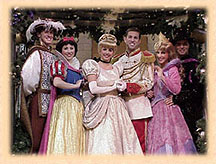 Snow White's Prince, Snow White, Cinderella, 
Prince Charming, Princess Aurora (Sleeping Beauty), and Prince Philip
