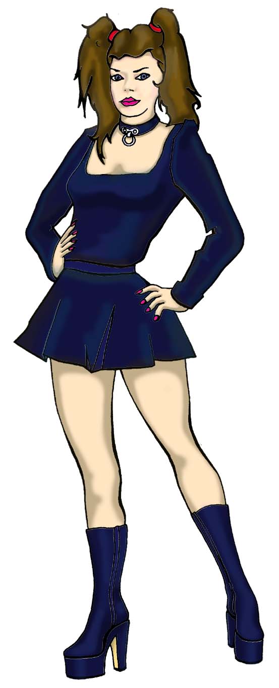 My fetish grrl- the first colourised pic of mine!